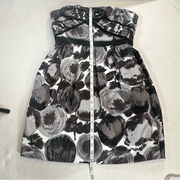 BCBGMaxAzria Black and Gray Strapless Dress - Picture 9 of 12